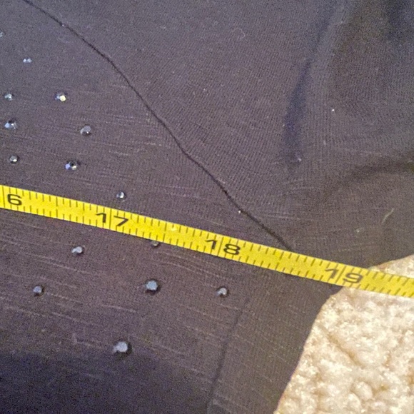 APT 9 Womens XS Cold Shoulder Oversized Beaded Tees - Picture 9 of 10